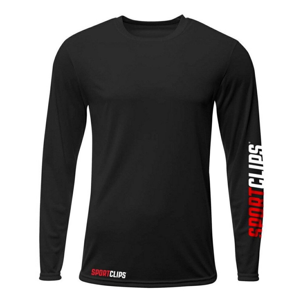 Sportclips Long Sleeve Shirt - Black - Size 2x